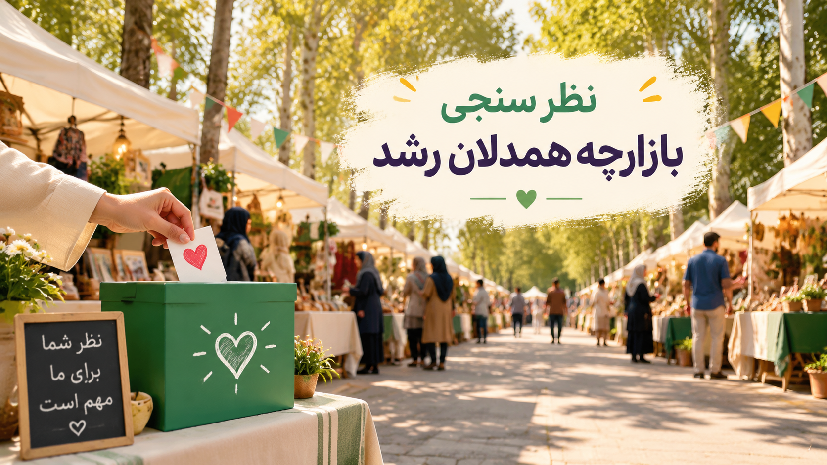 نظرسنجی بازارچه همدلان رشد