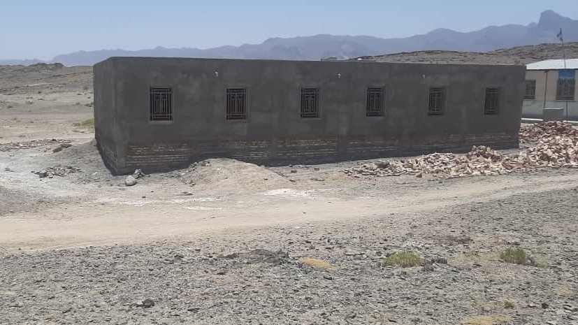 مرحله پایانی ساخت مدرسه قادرآباد